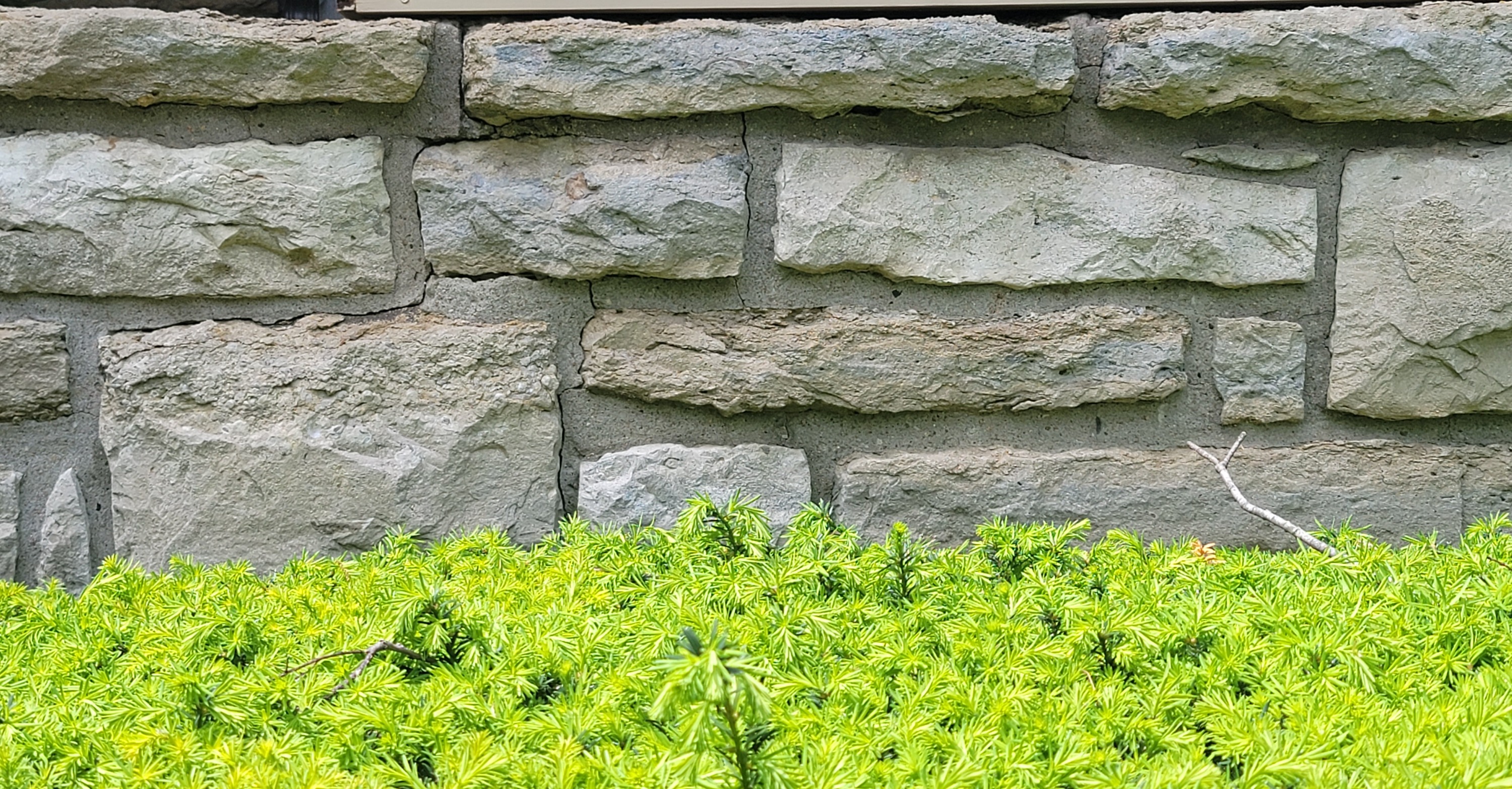 Masonry crack repair and stabilization work