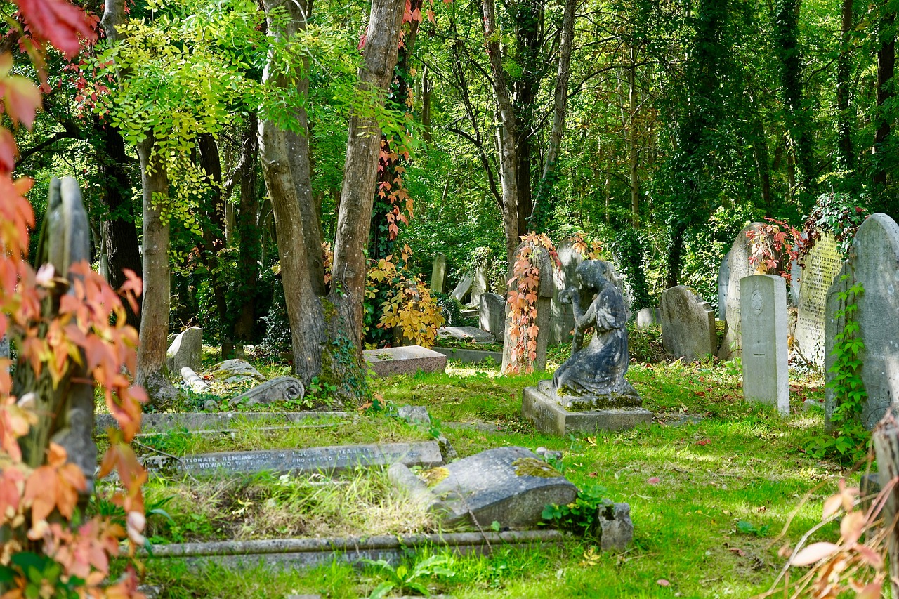 Historic stone monument being preserved
